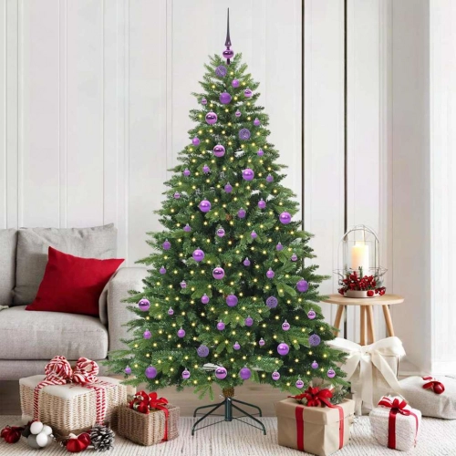 Mākslīgā Ziemassvētku Eglīte Su 300 Led Zaļa 180 Cm Pe Un Pvc Vidaxl