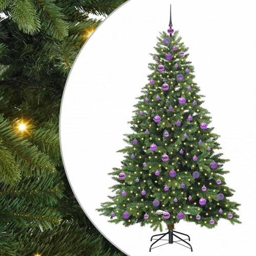 Mākslīgā Ziemassvētku Eglīte Su 300 Led Zaļa 180 Cm Pe Un Pvc Vidaxl