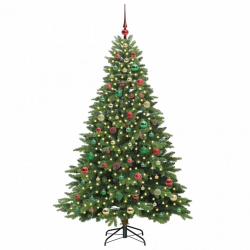 Mākslīgā Ziemassvētku Eglīte Su 300 Led Zaļa 180 Cm Pe Un Pvc Vidaxl