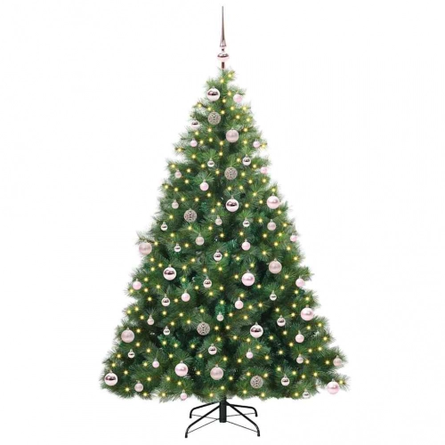 Mākslīgā Ziemassvētku Eglīte Su 300 Led Zaļa 180 Cm Pe Un Pvc Vidaxl