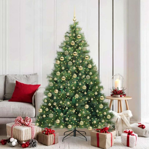 Mākslīgā Ziemassvētku Eglīte Su 300 Led Zaļa 180 Cm Pe Un Pvc Vidaxl