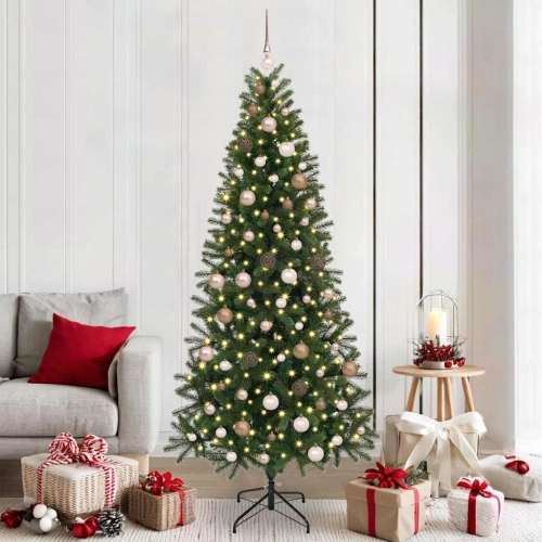 Mākslīgā Ziemassvētku Eglīte Su 300 Led Zaļa 210 Cm Pe Un Pvc Vidaxl