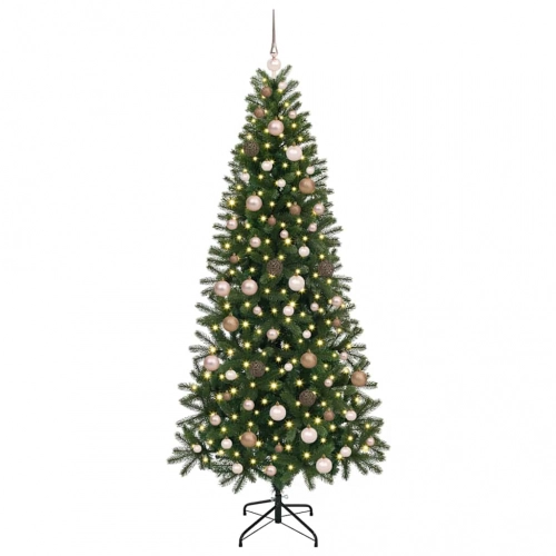 Mākslīgā Ziemassvētku Eglīte Su 300 Led Zaļa 210 Cm Pe Un Pvc Vidaxl