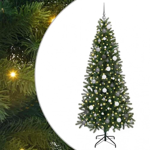 Mākslīgā Ziemassvētku Eglīte Su 300 Led Zaļa 210 Cm Pe Un Pvc Vidaxl