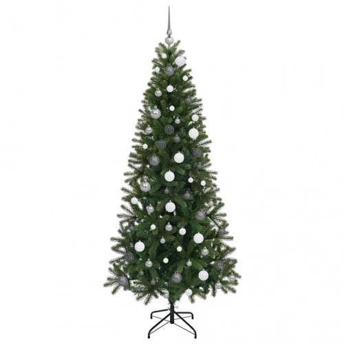 Mākslīgā Ziemassvētku Eglīte Su 300 Led Zaļa 210 Cm Pe Un Pvc Vidaxl