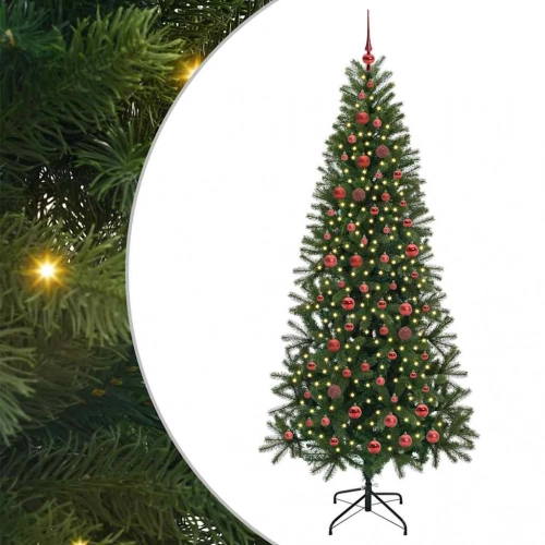 Mākslīgā Ziemassvētku Eglīte Su 300 Led Zaļa 210 Cm Pe Un Pvc Vidaxl