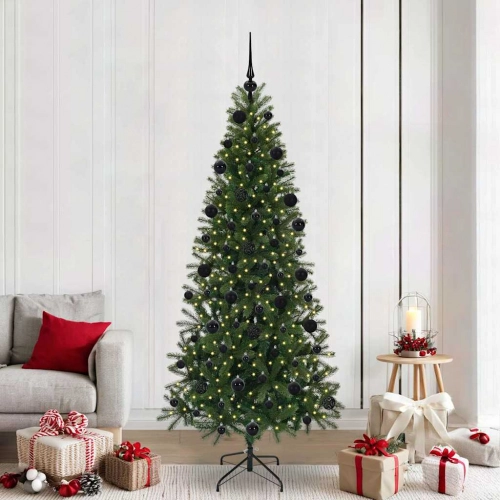 Mākslīgā Ziemassvētku Eglīte Su 300 Led Zaļa 210 Cm Pe Un Pvc Vidaxl