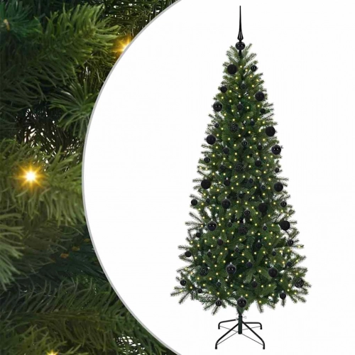 Mākslīgā Ziemassvētku Eglīte Su 300 Led Zaļa 210 Cm Pe Un Pvc Vidaxl