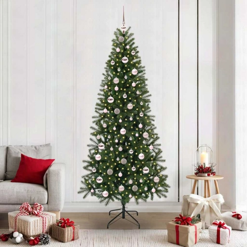 Mākslīgā Ziemassvētku Eglīte Su 300 Led Zaļa 210 Cm Pe Un Pvc Vidaxl