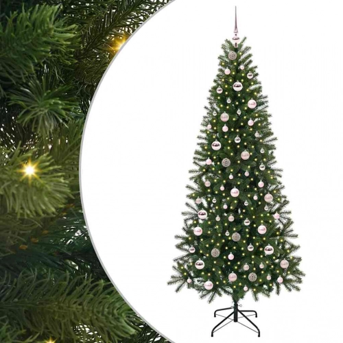 Mākslīgā Ziemassvētku Eglīte Su 300 Led Zaļa 210 Cm Pe Un Pvc Vidaxl