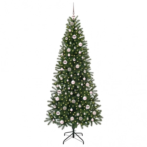 Mākslīgā Ziemassvētku Eglīte Su 300 Led Zaļa 210 Cm Pe Un Pvc Vidaxl