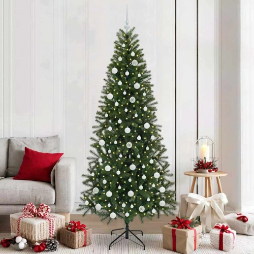 Mākslīgā Ziemassvētku Eglīte Su 300 Led Zaļa 210 Cm Pe Un Pvc Vidaxl