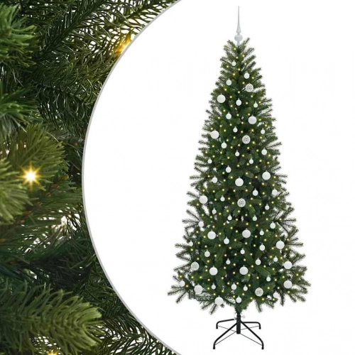 Mākslīgā Ziemassvētku Eglīte Su 300 Led Zaļa 210 Cm Pe Un Pvc Vidaxl