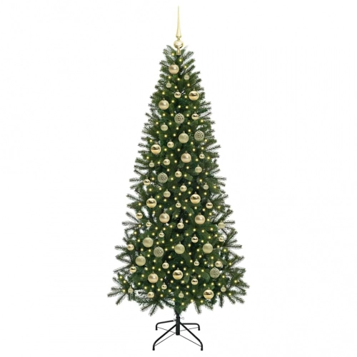 Mākslīgā Ziemassvētku Eglīte Su 300 Led Zaļa 210 Cm Pe Un Pvc Vidaxl