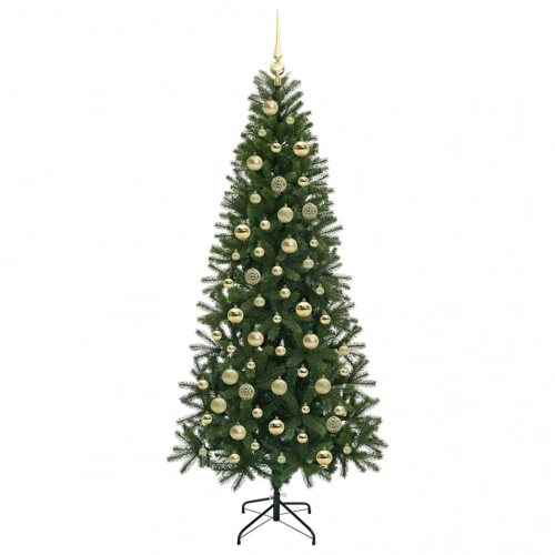 Mākslīgā Ziemassvētku Eglīte Su 300 Led Zaļa 210 Cm Pe Un Pvc Vidaxl