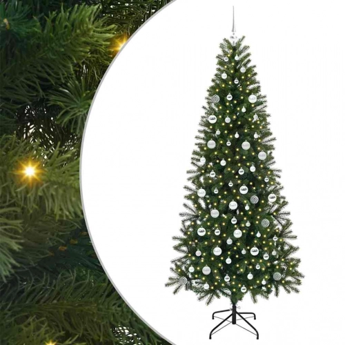 Mākslīgā Ziemassvētku Eglīte Su 300 Led Zaļa 210 Cm Pe Un Pvc Vidaxl