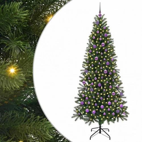 Mākslīgā Ziemassvētku Eglīte Su 300 Led Zaļa 210 Cm Pe Un Pvc Vidaxl