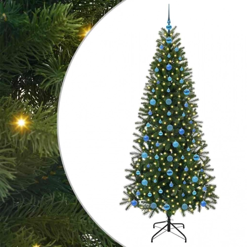 Mākslīgā Ziemassvētku Eglīte Su 300 Led Zaļa 210 Cm Pe Un Pvc Vidaxl