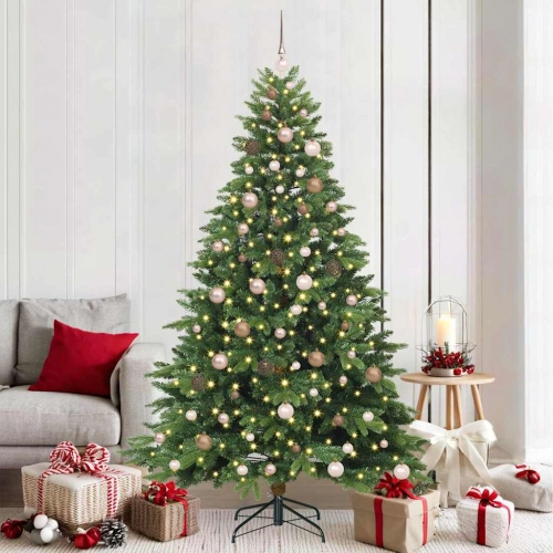 Mākslīgā Ziemassvētku Eglīte Su 300 Led Zaļa 210 Cm Pe Un Pvc Vidaxl