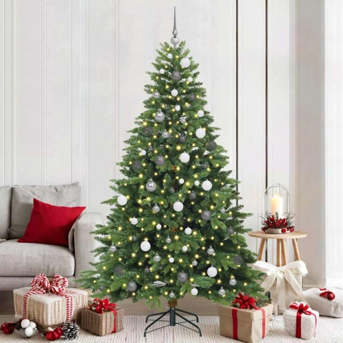 Mākslīgā Ziemassvētku Eglīte Su 300 Led Zaļa 210 Cm Pe Un Pvc Vidaxl