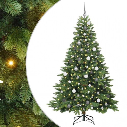 Mākslīgā Ziemassvētku Eglīte Su 300 Led Zaļa 210 Cm Pe Un Pvc Vidaxl