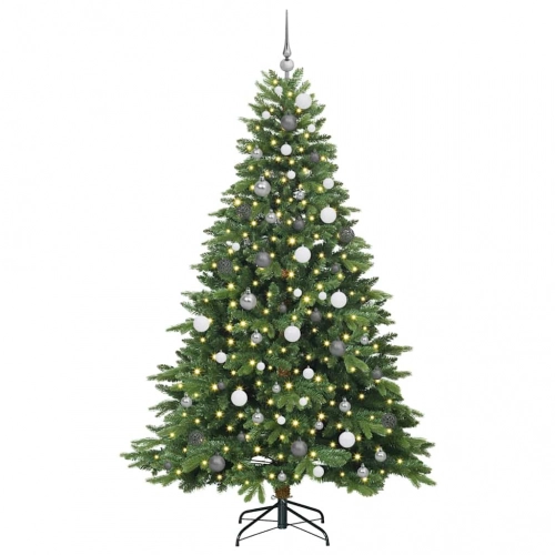 Mākslīgā Ziemassvētku Eglīte Su 300 Led Zaļa 210 Cm Pe Un Pvc Vidaxl