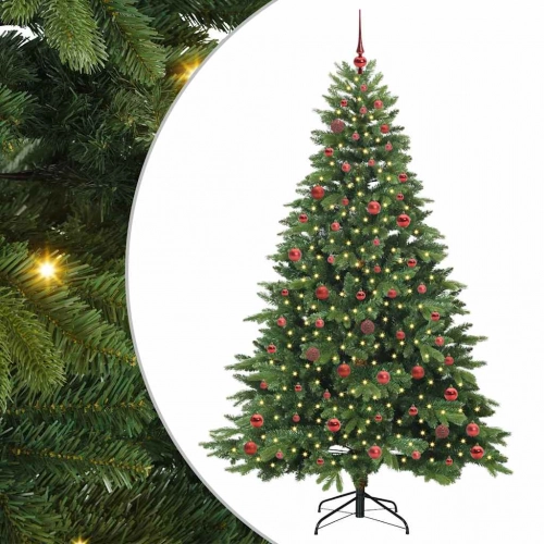 Mākslīgā Ziemassvētku Eglīte Su 300 Led Zaļa 210 Cm Pe Un Pvc Vidaxl