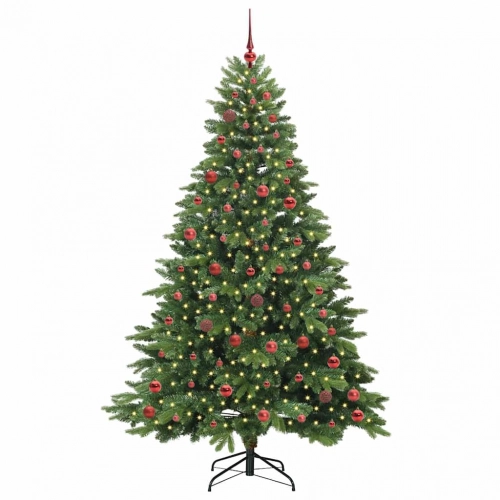 Mākslīgā Ziemassvētku Eglīte Su 300 Led Zaļa 210 Cm Pe Un Pvc Vidaxl