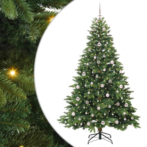 Mākslīgā Ziemassvētku Eglīte Su 300 Led Zaļa 210 Cm Pe Un Pvc Vidaxl