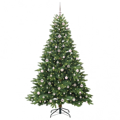 Mākslīgā Ziemassvētku Eglīte Su 300 Led Zaļa 210 Cm Pe Un Pvc Vidaxl