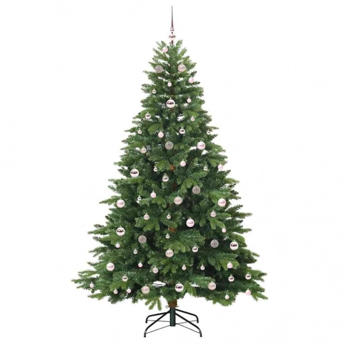 Mākslīgā Ziemassvētku Eglīte Su 300 Led Zaļa 210 Cm Pe Un Pvc Vidaxl
