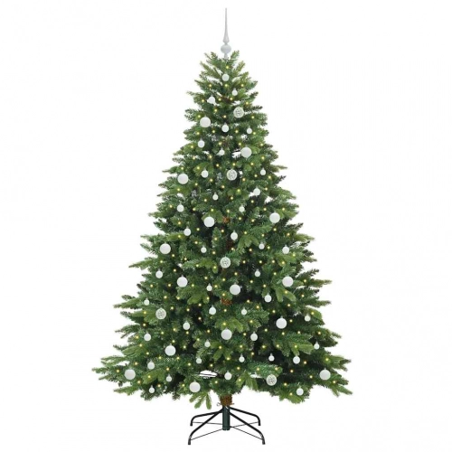 Mākslīgā Ziemassvētku Eglīte Su 300 Led Zaļa 210 Cm Pe Un Pvc Vidaxl