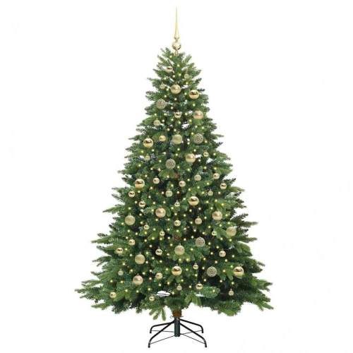 Mākslīgā Ziemassvētku Eglīte Su 300 Led Zaļa 210 Cm Pe Un Pvc Vidaxl