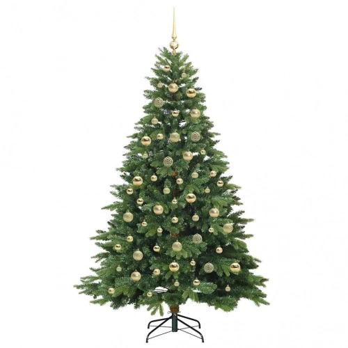 Mākslīgā Ziemassvētku Eglīte Su 300 Led Zaļa 210 Cm Pe Un Pvc Vidaxl