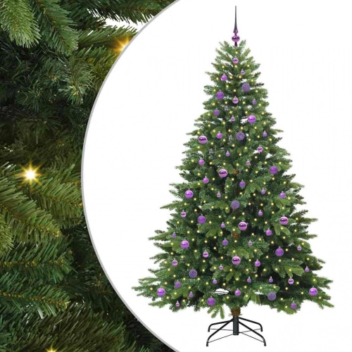 Mākslīgā Ziemassvētku Eglīte Su 300 Led Zaļa 210 Cm Pe Un Pvc Vidaxl