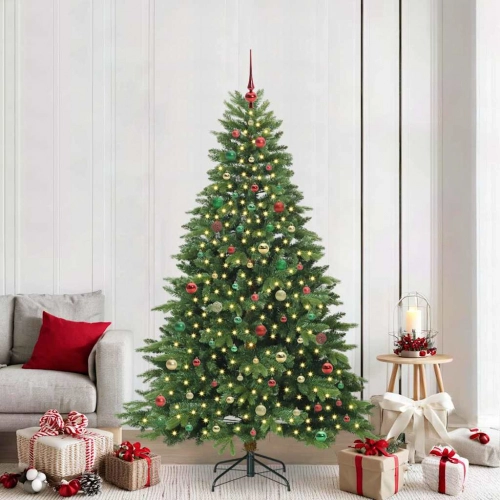 Mākslīgā Ziemassvētku Eglīte Su 300 Led Zaļa 210 Cm Pe Un Pvc Vidaxl