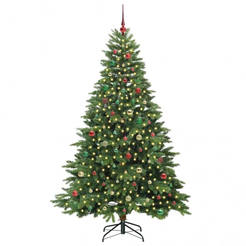 Mākslīgā Ziemassvētku Eglīte Su 300 Led Zaļa 210 Cm Pe Un Pvc Vidaxl