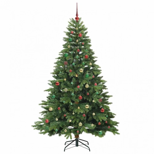 Mākslīgā Ziemassvētku Eglīte Su 300 Led Zaļa 210 Cm Pe Un Pvc Vidaxl