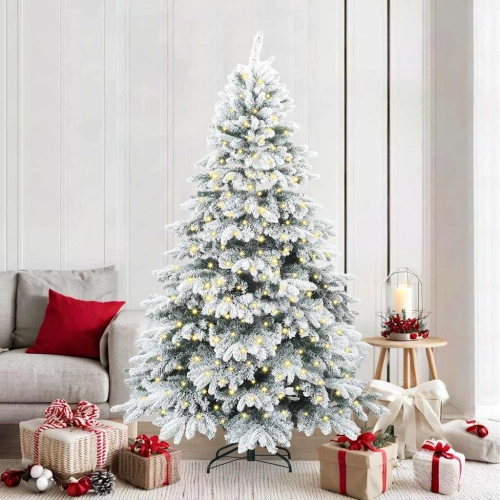 Mākslīgā Ziemassvētku Eglīte Su 300 Led Zaļa 210 Cm Pe Un Pvc Vidaxl