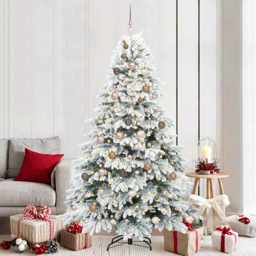 Mākslīgā Ziemassvētku Eglīte Su 300 Led Zaļa 210 Cm Pe Un Pvc Vidaxl