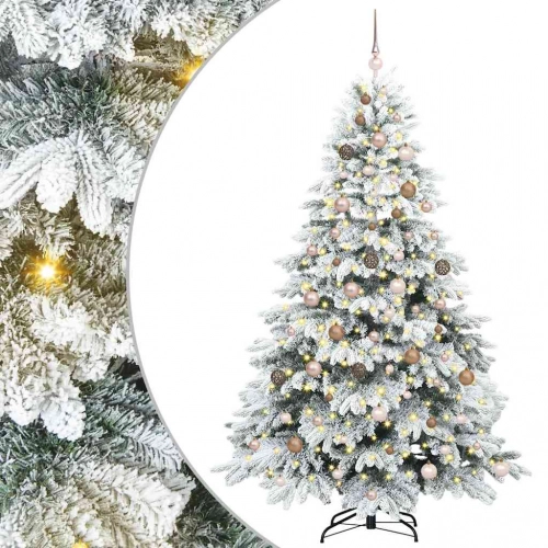 Mākslīgā Ziemassvētku Eglīte Su 300 Led Zaļa 210 Cm Pe Un Pvc Vidaxl