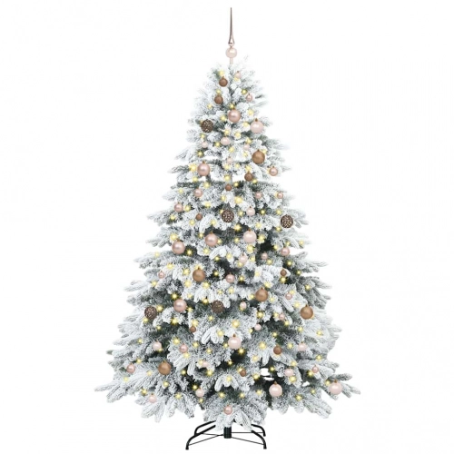 Mākslīgā Ziemassvētku Eglīte Su 300 Led Zaļa 210 Cm Pe Un Pvc Vidaxl
