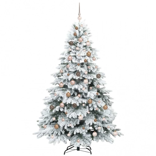 Mākslīgā Ziemassvētku Eglīte Su 300 Led Zaļa 210 Cm Pe Un Pvc Vidaxl