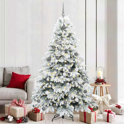 Mākslīgā Ziemassvētku Eglīte Su 300 Led Zaļa 210 Cm Pe Un Pvc Vidaxl