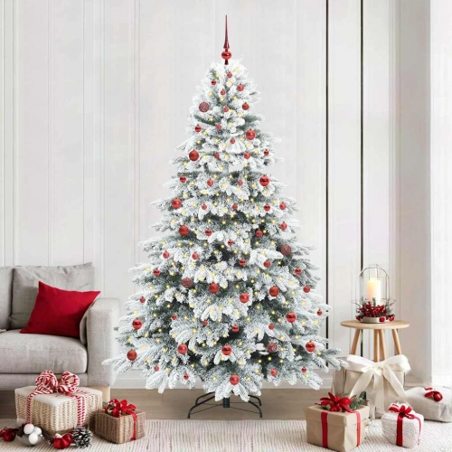 Mākslīgā Ziemassvētku Eglīte Su 300 Led Zaļa 210 Cm Pe Un Pvc Vidaxl