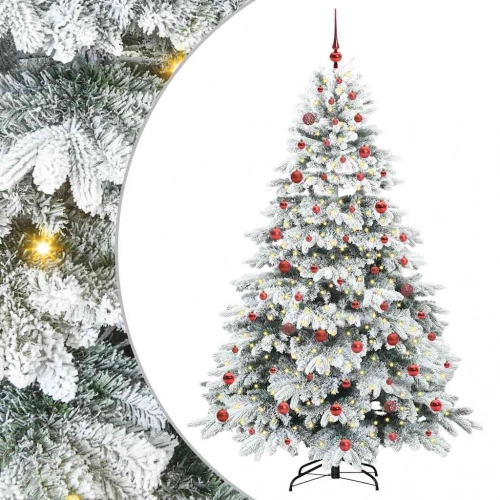 Mākslīgā Ziemassvētku Eglīte Su 300 Led Zaļa 210 Cm Pe Un Pvc Vidaxl