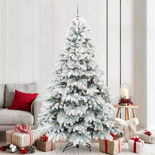 Mākslīgā Ziemassvētku Eglīte Su 300 Led Zaļa 210 Cm Pe Un Pvc Vidaxl