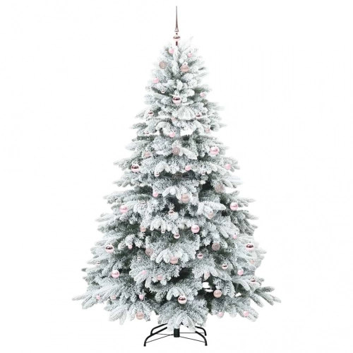Mākslīgā Ziemassvētku Eglīte Su 300 Led Zaļa 210 Cm Pe Un Pvc Vidaxl