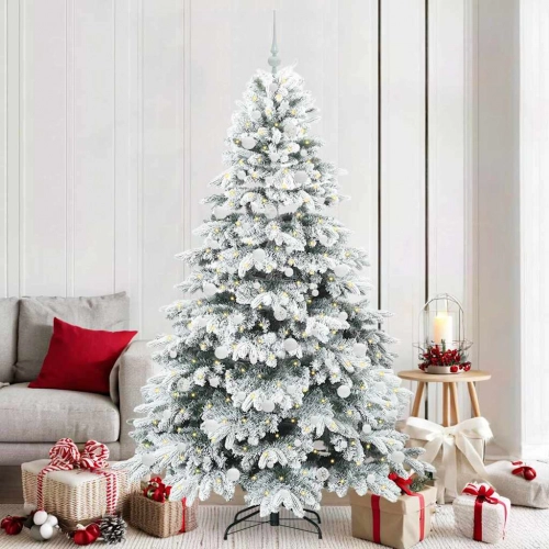 Mākslīgā Ziemassvētku Eglīte Su 300 Led Zaļa 210 Cm Pe Un Pvc Vidaxl