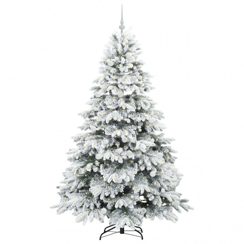 Mākslīgā Ziemassvētku Eglīte Su 300 Led Zaļa 210 Cm Pe Un Pvc Vidaxl